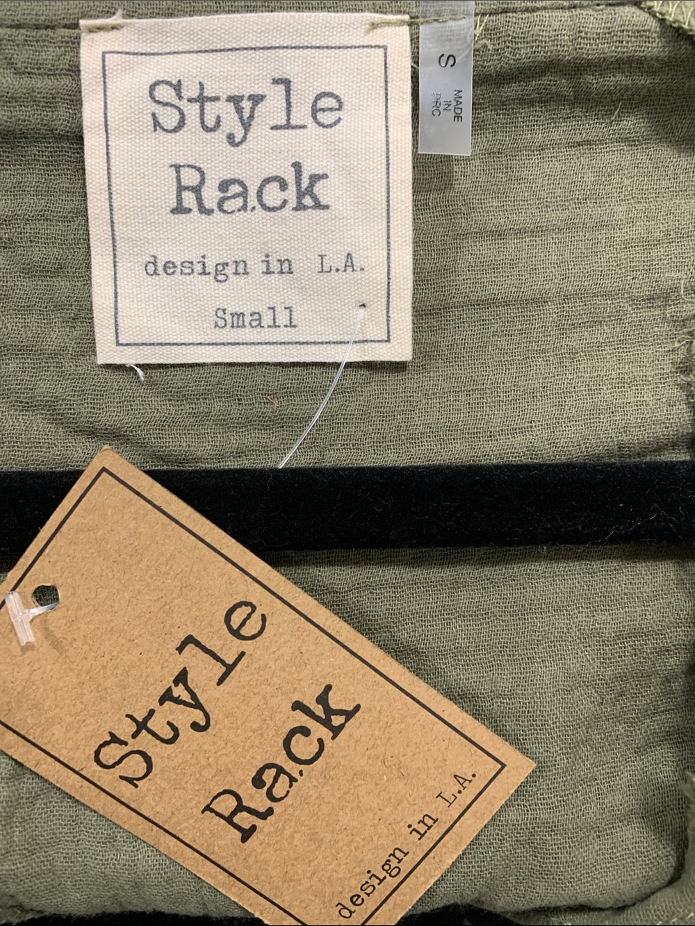 Style Rack Olive Green Tunic Top
